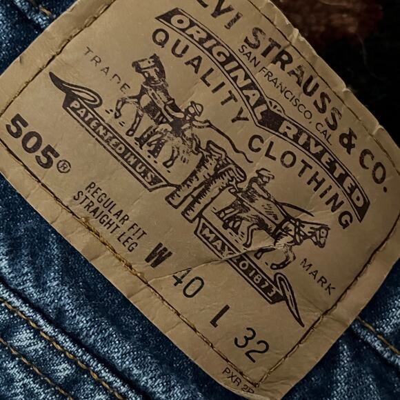 Vintage 90s Men's Orange Tab Levi's 505 Made in USA Jeans Size 32x30 - Picture 2 of 10